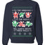 To The Windows To The Walls Till Santa Decks These Halls, Unisex Ugly Christmas Sweater, Crewneck Sweatshirts