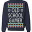 Classic Old School Gamer Video Game Fan Funny Ugly Christmas Sweater Crewneck Sweatshirt