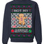Not My Gumdrop Buttons Funny Classic Movie Quote Ugly Christmas Sweater Crewneck Sweatshirt