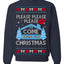 Please Please Please Come Home for Xmas Viral Pop Song Ugly Christmas Sweater Crewneck Sweatshirt
