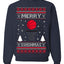 Merry Swishmas Basketball Sports Ugly Christmas Sweater Crewneck Sweatshirt