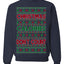 Christmas Calories Don't Count Funny Family Holidays Ugly Christmas Sweater Crewneck Sweatshirt