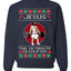 Jesus the Ultimate Deadlifter | Funny Ugly Christmas Sweater Crewneck Sweatshirt
