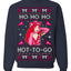 Ho Ho Ho Hot to Go, Funny Midwest Princess Pop Star Ugly Christmas Sweater Crewneck Sweatshirt