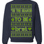 Tis the Season to Be Brat Music Rave Concert Merch Ugly Christmas Sweater Crewneck Sweatshirt
