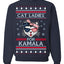 Cat Ladies for Kamala USA Glasses Ugly Christmas Sweater Crewneck Sweatshirt