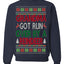 Grandma Got Ran Over by a Reindeer Classic Xmas Song Ugly Christmas Sweater Crewneck Sweatshirt