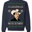 Ya Llegaron Las Nieves De Enero Chalino January Snow Ugly Christmas Sweater Crewneck Sweatshirt