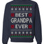 Best Grandpa Ever Classic Winter Holidays Ugly Christmas Sweater Crewneck Sweatshirt