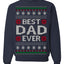 Best Dad Ever Classic Winter Holidays Ugly Christmas Sweater Crewneck Sweatshirt