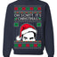 Oh Schitt It's Christmas Funny David Tv Show Sitcom Ugly Christmas Sweater Crewneck Sweatshirt