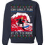 Oh What Fun It Is To Ride Donald Trump Red Wave Landslide Ugly Christmas Sweater Crewneck Sweatshirt