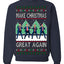 Make Christmas Great Again Shimmy Dance USA President Ugly Christmas Sweater Crewneck Sweatshirt