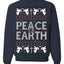 Peace On Earth Funny Xmas Cute Pink Angel Cross Ugly Christmas Sweater Crewneck Sweatshirt