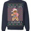 Sleigh Girl Sleigh Funny Trendy Pop Girly Sling Bag Coffee Cup Unisex Ugly Christmas Sweater Crewneck Sweatshirt