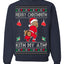 Merry Chrithmith Kith My Ath, Funny Butt Dancing, Viral Kiss My Ass Boxing Fight Meme, Men Women Ugly Christmas Sweater Crewneck Sweatshirt