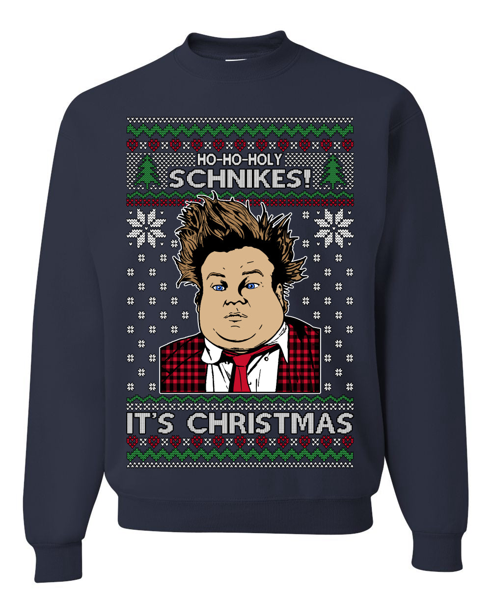 Ho Ho Holy Schnikes Funny 90s Classic Tommy Boy Movie Ugly Christmas Sweater