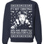 It's Not Christmas Until Hans Gruber Falls From Nakatomi Ugly Christmas Sweater Crewneck Sweatshirt