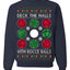 Deck the Halls with Bocce Balls, Funny Classic Italy Italian Sports Ugly Christmas Sweater Crewneck Sweatshirts