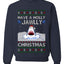 Have a Holly Jawlly Christmas, Cute Shark, Ugly Christmas Sweater, Crewneck Sweatshirts