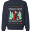 Should I Sleigh Or Should I Go, 80s Rock n' Roll Song, Electric Guitar, Ugly Christmas Unisex Sweater, Crewneck Sweatshirts