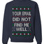 Your Email Did Not Find Me Well, Funny Office Humor Christmas Unisex Sweater, Ugly Christmas Crewneck Sweatshirts