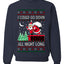 I Could Go Down All Night Long, Ugly Christmas Unisex Sweater, Crewneck Sweatshirts