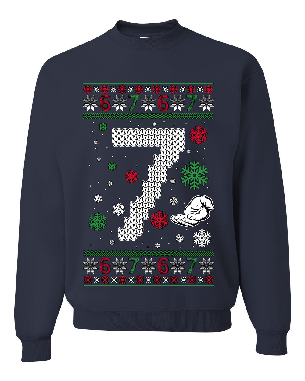 Christmas 7 Meme, Unisex Ugly Christmas Crewneck Sweatshirts