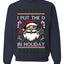 I Put The D In Holiday, Unisex Ugly Christmas Sweater Crewneck Sweatshirts
