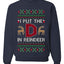 I Put The D In Reindeer, Unisex Ugly Christmas Sweater, Crewneck Sweatshirts