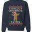 Official Gingerbread Taster, Unisex Ugly Christmas Crewneck Sweatshirts