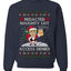 Redacted Naughty List Access Denied, Unisex Ugly Christmas Sweater Crewneck Sweatshirts