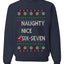 Naughty Nice 6 7 Checklist, Unisex Ugly Christmas Sweater, Crewneck Sweatshirts