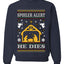 Spoiler Alert He Dies Nativity Scene, Unisex Ugly Christmas Sweater, Crewneck Sweatshirts