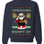 You're On Santa's Naughty List ICE Agent,Unisex Ugly Christmas Sweater, Crewneck Sweatshirts