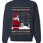 Santa Drone Show Reindeer, Unisex Ugly Christmas Sweater Crewneck Sweatshirts