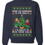From The Windows To The Walls I'm About To Deck These Halls, Unisex Ugly Christmas Sweater Crewneck Sweatshirts