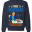 Make Hanukkah Great Again, Unisex Ugly Christmas Sweater Crewneck Sweatshirts