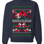 Namasleigh, Namaste Yoga Santa Claus, Unisex Ugly Christmas Sweater Crewneck Sweatshirts