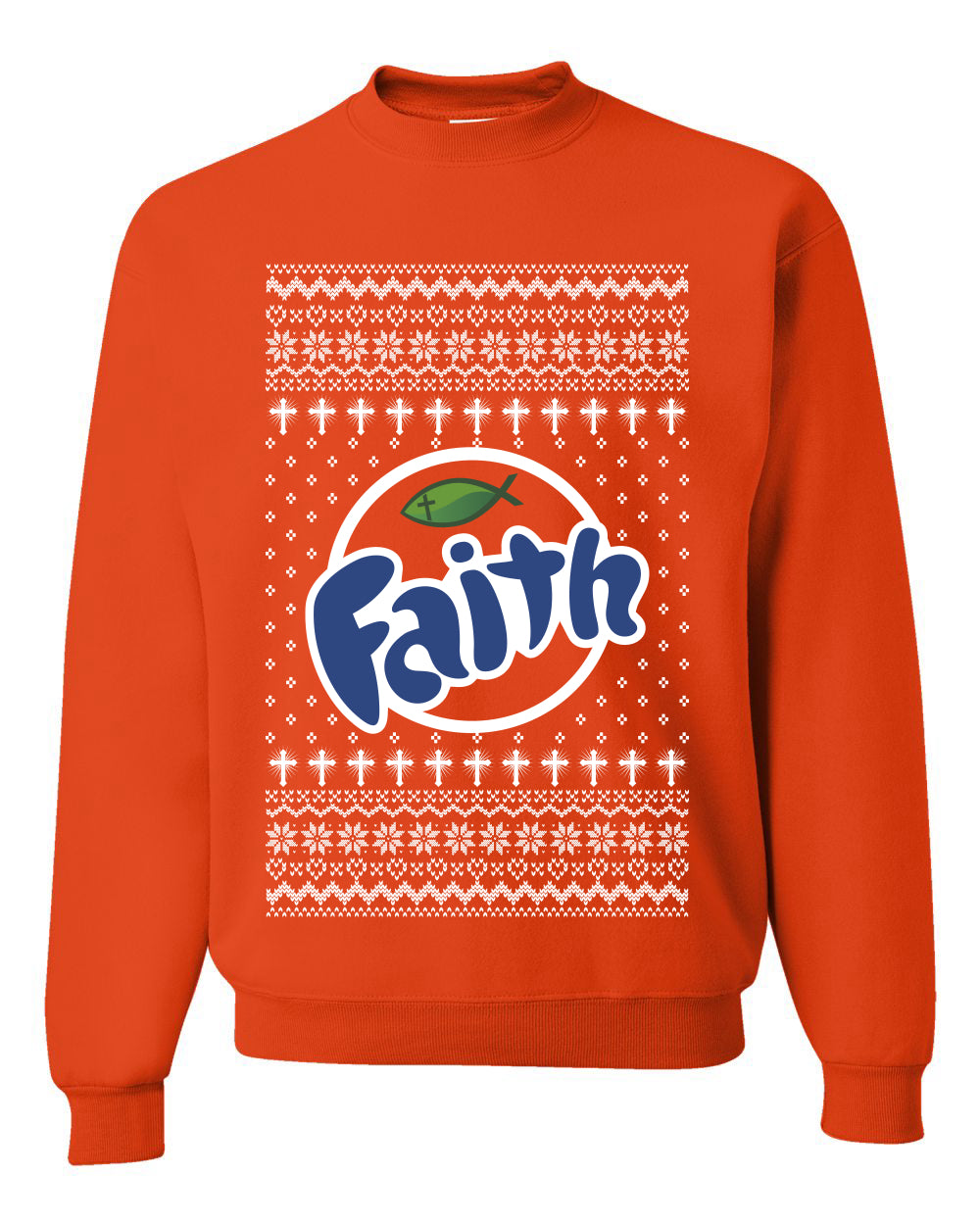 Enjoy Jesus Christ Parody Wordplay, Unisex Ugly Christmas Sweater, Crewneck Sweatshirts