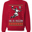 He Is Rizzin, Unisex Ugly Christmas Sweater, Crewneck Sweatshirts