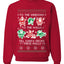 To The Windows To The Walls Till Santa Decks These Halls, Unisex Ugly Christmas Sweater, Crewneck Sweatshirts
