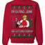 I'm Eating Junk and Watching Rubbish 90s Movie Ice Cream Ugly Christmas Sweater Crewneck Sweatshirt