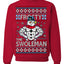 Frosty the Swoleman Funny Workout Lifting Snowman MovieUgly Christmas Sweater Crewneck Sweatshirt