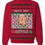 Not My Gumdrop Buttons Funny Classic Movie Quote Ugly Christmas Sweater Crewneck Sweatshirt