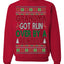 Grandma Got Ran Over by a Reindeer Classic Xmas Song Ugly Christmas Sweater Crewneck Sweatshirt