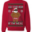 Ask Your Mom If I'm Real Funny Black Santa Claus Censored Ugly Christmas Sweater Crewneck Sweatshirt