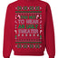 Too Hot to Wear an Ugly Sweater, Funny Xmas Ugly Christmas Sweater Crewneck Sweatshirt