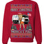 Donald Trump Merry Christmas Merica's Full Garbage Truck Ugly Christmas Sweater Crewneck Sweatshirt