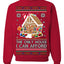 The Only House I Can Afford Funny Millennial Meme Ugly Christmas Sweater Crewneck Sweatshirt